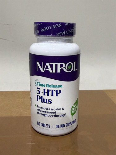美国直邮 Natrol 5-HTP防焦虑抑郁促睡眠五羟基色氨酸100mg 150粒