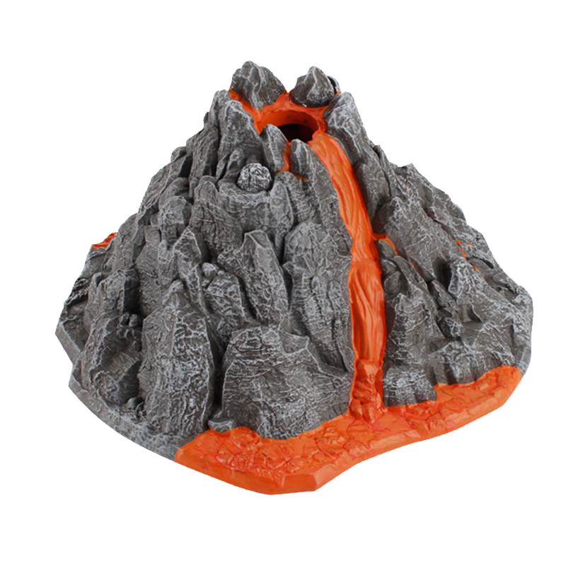 仿真火山模型玩具火山爆发喷发摆件恐龙动物场景喷雾儿童男孩礼物