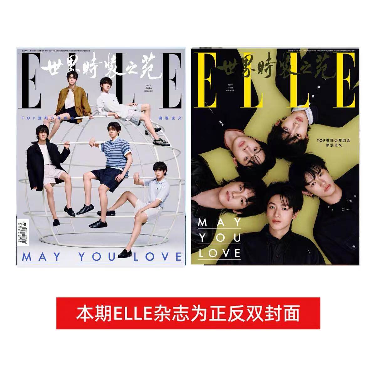 计入销量 ELLE 3月 孙颖莎ABC封面+店赠小卡 ELLE世界时装之苑杂志 2026年3/2/1月 迪丽热巴//赵丽颖/肖战  开季 飞机盒