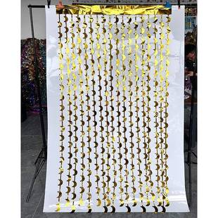 派对背景雨丝门帘主题派对生日聚会装饰布置雨丝背景月亮门帘