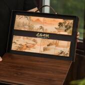 2025新款 月饼包装 盒高档硬盒复古68粒冰皮流心蛋黄酥中秋礼盒空