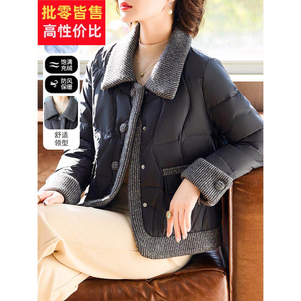 妈妈羽绒服冬季短棉夹克2025新款中老年妇女冬季小香夹克保暖棉外