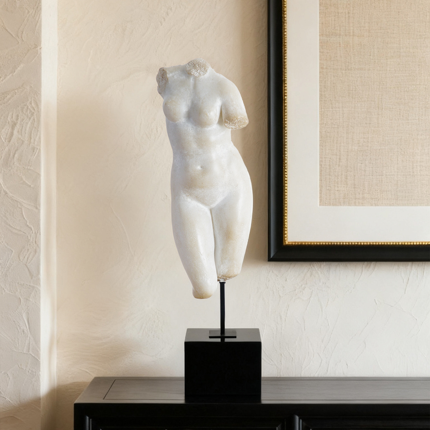 法式中古半身维纳斯艺术雕像仿玉石仿大理石复古雕塑摆件