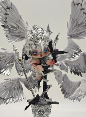 纯手工泡泡玛特SP玄鸦骑士改娃diy摆件手办盲盒礼物展示生日礼物