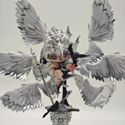 纯手工泡泡玛特SP玄鸦骑士改娃diy摆件手办盲盒礼物展示生日礼物