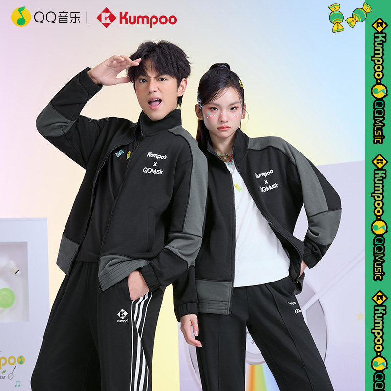 薰风QQ音乐联名羽毛球服男女同款外套秋冬保暖运动衣服K242U-5082