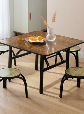 可折叠桌子家用正方形餐桌小饭桌地桌摆摊四方桌子户外简易矮桌子