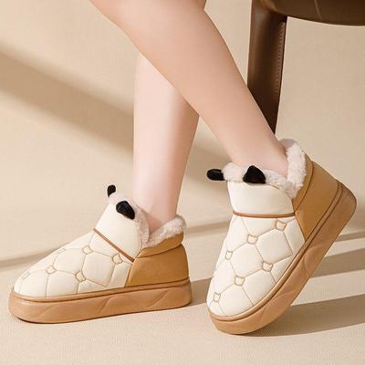 过冬棉拖鞋2025新款棉拖鞋女款冬季可爱加绒加厚冬天室内家居家用