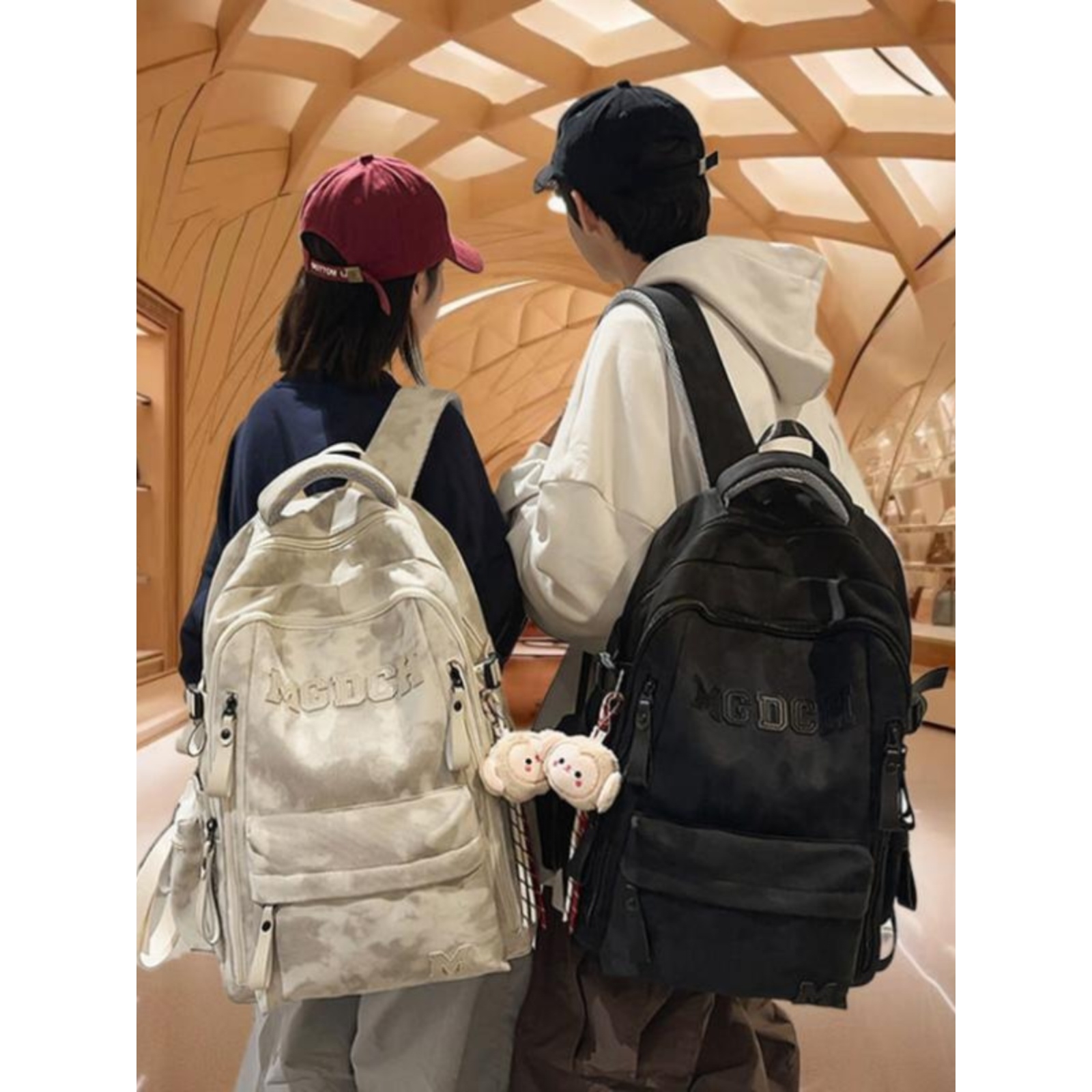 法国CsagKsag书包女初中生高中学生双肩包新款韩系休闲轻便背包男