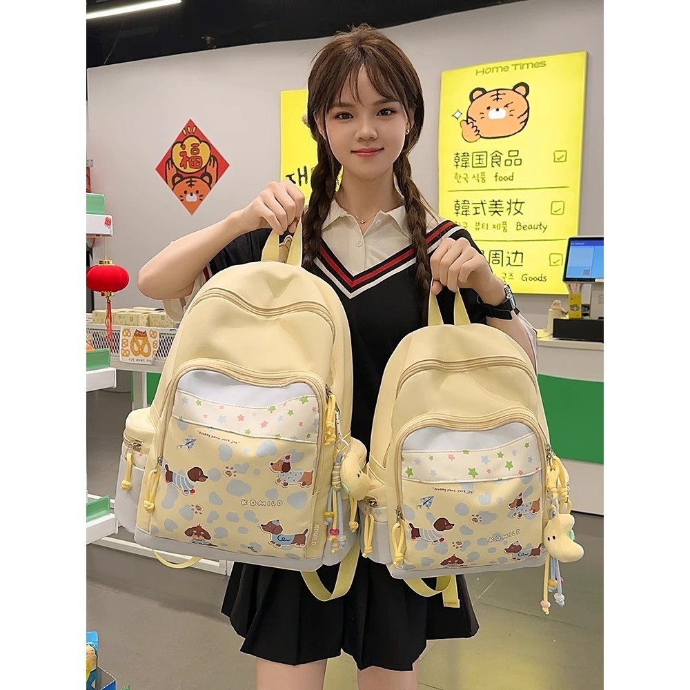 香港IT HKins新款高颜值小众初中生书包可爱双肩包女旅游轻便背包