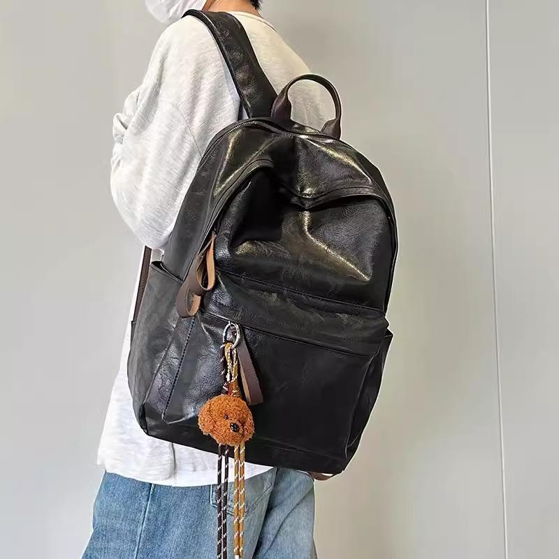 香港IT.greg男士通勤双肩包女百搭大学生背包时尚大容量电脑包潮