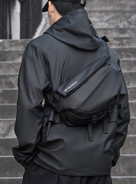 法国Colorin Kite斜挎包潮牌男士包包运动背包工装骑行包单肩包男