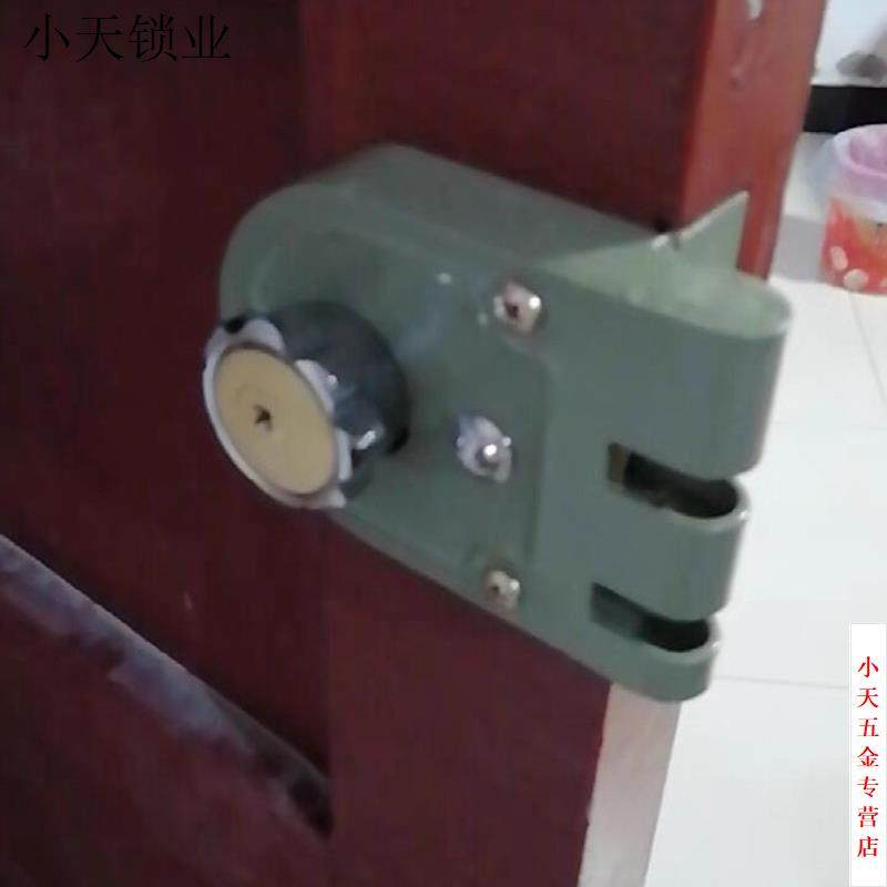 保险锁木实力大门锁老式齿扣锁双扇门老虎门锁门外装虎齿锁大虎
