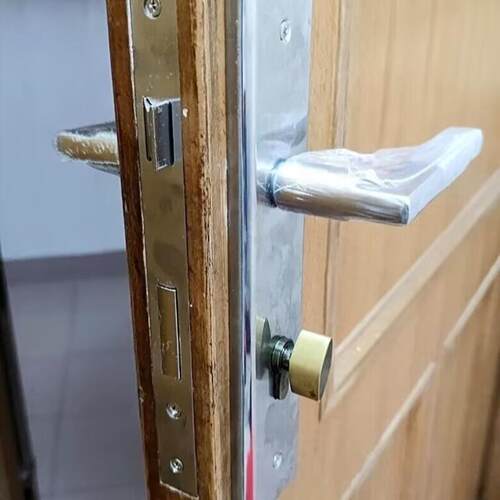 不锈钢85门锁室内卧室房门锁板手锁简约办公室医院木门锁具把手锁