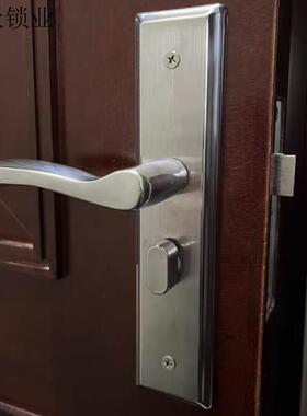 5050锁体双舌门锁可孔免改把手反提锁5045插芯孔距可调5050单舌锁