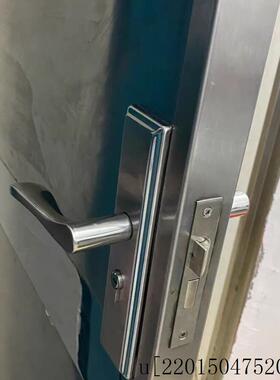 5050双舌面板舌锁门锁插孔距可调免开孔门把手5045插芯5050大单芯