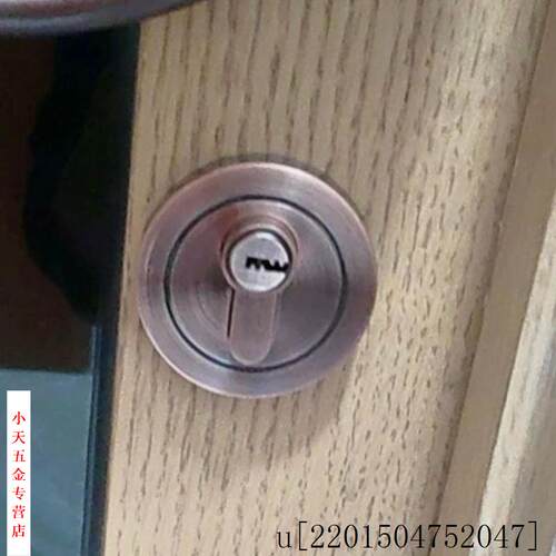 隐形室内卧室单舌锁木门门锁暗门锁圆形房间家用呆锁单面锁闭锁