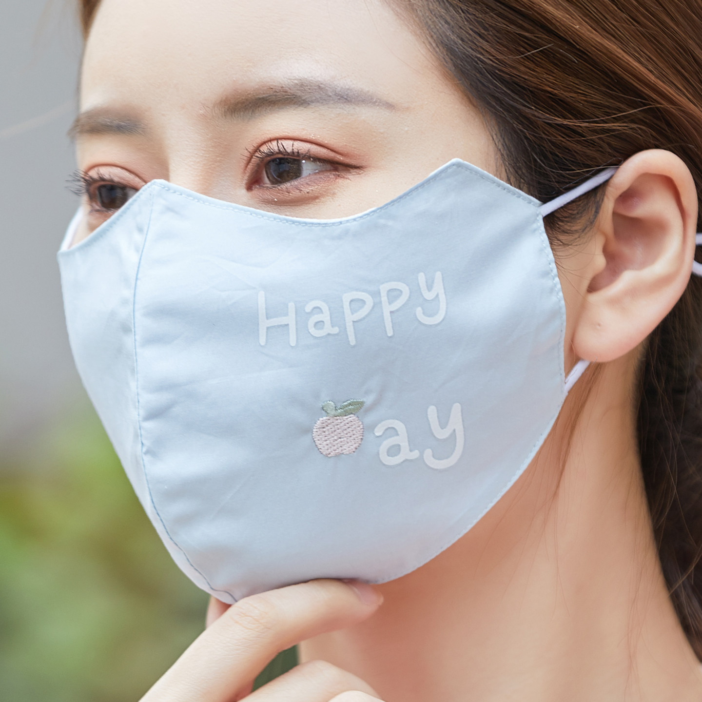 口罩女士夏天防晒加大春夏季时尚防紫外线纯棉护眼角可清洗全棉
