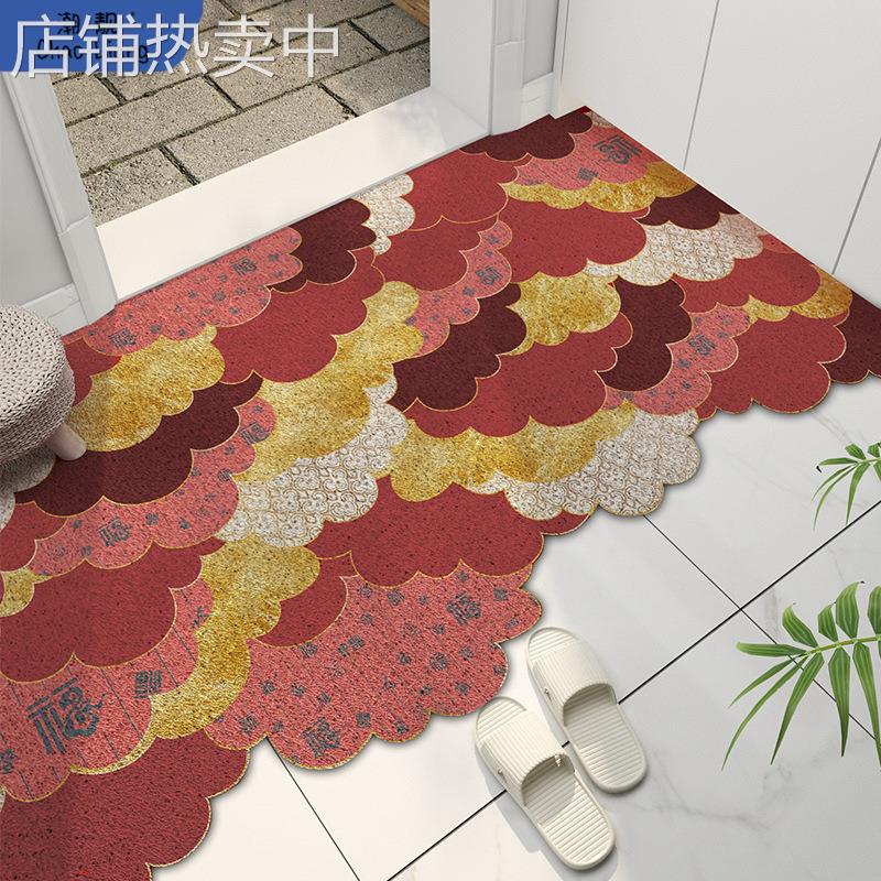 #可裁剪网红丝圈地垫入户门垫大门口地毯进门除尘家用蹭土户包邮