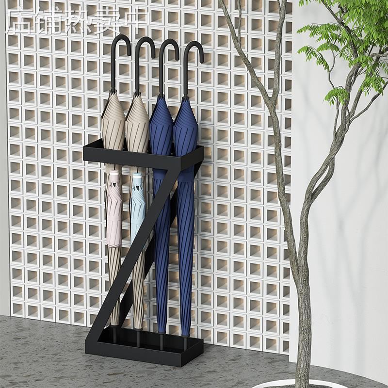 入户门窄款门口边家用雨伞收纳架桶商用不锈钢放放雨伞置物架