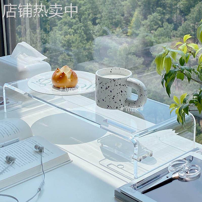 透明亚克力显示器增高架分隔架电脑增高架 桌面u形架置物架