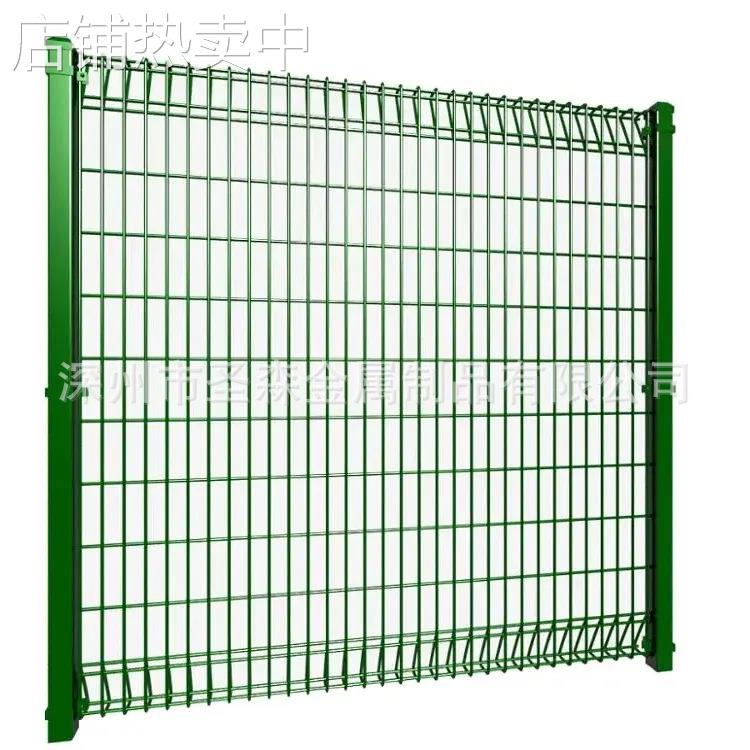 定制出口马来西亚花园镀锌卷顶三角形弯曲BRC焊接丝网护栏网围栏