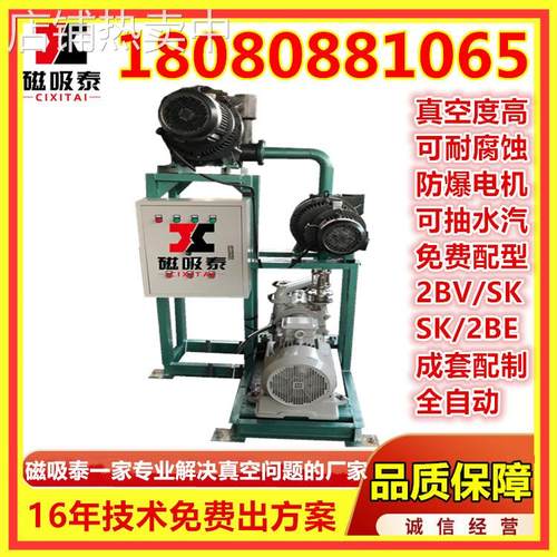 自动真空机组化工压缩空气再生罗茨真空泵水环真空泵机组ZJP系列