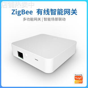 涂鸦zigbee智能家庭套装有线网关主机门窗传感器人体温湿度感应器