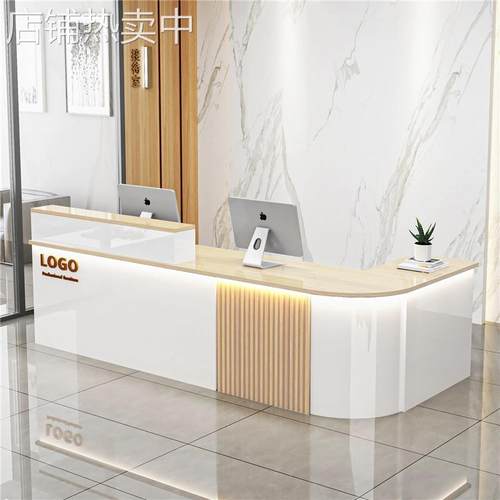 前台收银台接待台吧台新中式店铺小型台球厅服装店水果店超市柜台