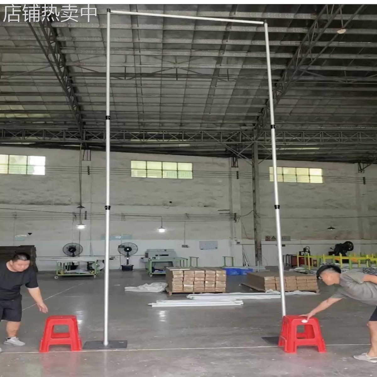 佛山源头工厂可调节8-80ft铝合金婚庆花墙架子帷幕双层伸缩背景架