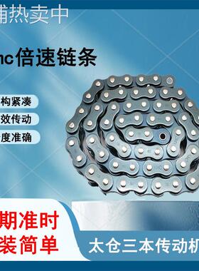 倍速链条RF2040VR镀锌倍速链条38.1节距防静电流水线倍速镀镍链轮