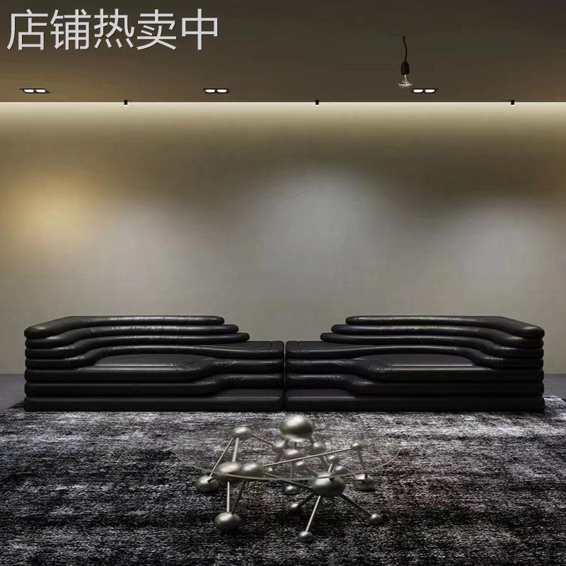 意式轻奢沙发梯田个性创意客厅设计师组合山丘模块沙发组合