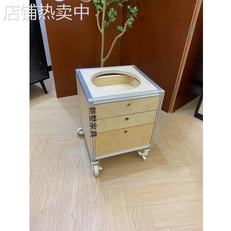 铝型材花架带抽屉落地式家用多装饰绿萝摆件置物架电视柜旁花盆架