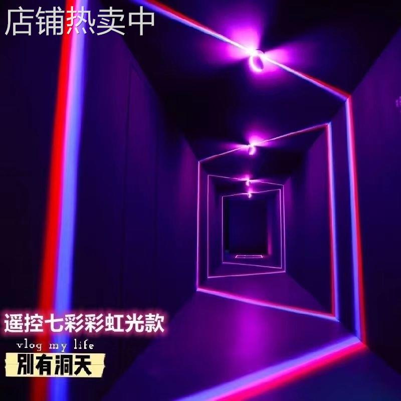 网红led走廊过道窗台灯酒店ktv灯门框线条灯进门射线灯七彩射灯