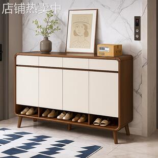 鞋柜收纳一体靠墙入户室内家用2025新款门口室外走过道电梯口鞋架