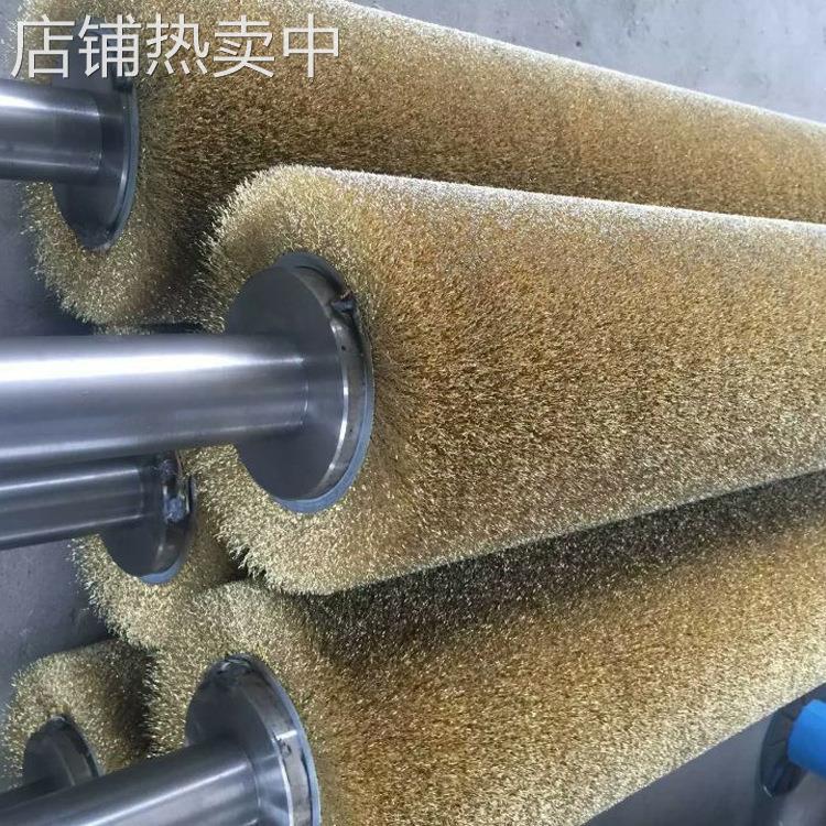 打磨除锈不锈钢丝辊工业钢板铝板去毛刺钢丝毛刷辊清洁抛光辊刷