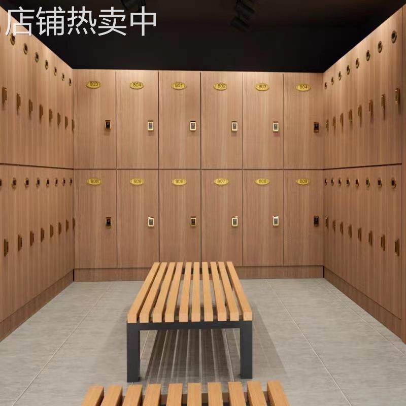 木质更衣柜洗浴中心健身房浴室浴池澡堂游泳馆瑜伽馆储物柜员