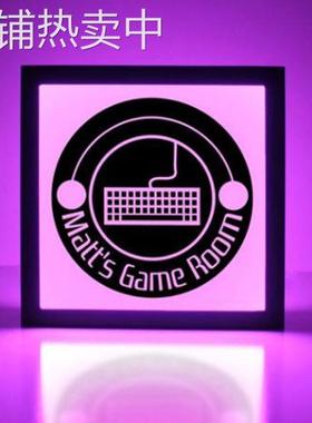 电脑游戏灯箱 创意PC游戏夜灯led灯家居气氛灯PC gaming light