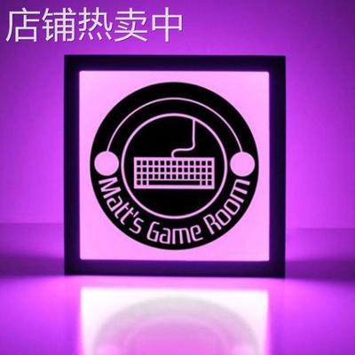电脑游戏灯箱 创意PC游戏夜灯led灯家居气氛灯PC gaming light