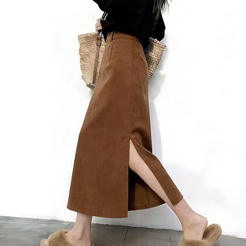 欧货高端定制焦糖色毛呢大码半身裙女2026早春新款轻熟风A字裙子,女装/女士精品,大码半身裙,淘宝优惠券,粉丝福利购,淘宝优惠卷