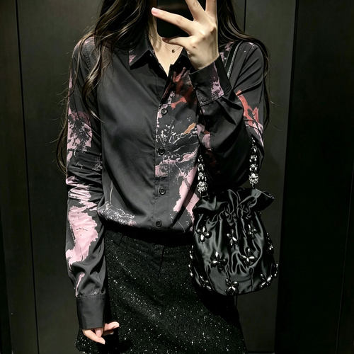 欧货高端小众氛围感大码上衣女