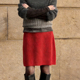 欧货高端定制红色针织大码 半身裙女2026早春新款 轻熟百搭A字裙子
