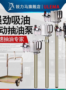 ULEMA齿轮油泵机气动注油加油机润滑抽油泵定量计量枪20L55L208L