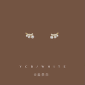 「小奶芙」简约小巧mini珍珠耳钉925纯银小众设计感日常精致耳环