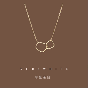 「岛屿来信」轻奢气质百搭项链小众设计感锁骨链高级感冷淡风颈链