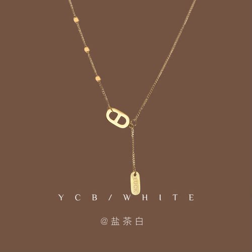 轻奢气质百搭猪鼻子项链~