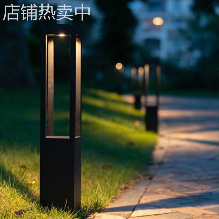 户外led防水方形四柱草坪灯欧式别墅花园公路灯庭院装饰景观灯