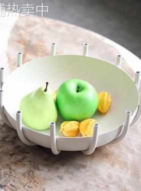 抽象艺术罗马造型果盘装饰摆件样板房酒店展厅零食糖果坚果收纳碗