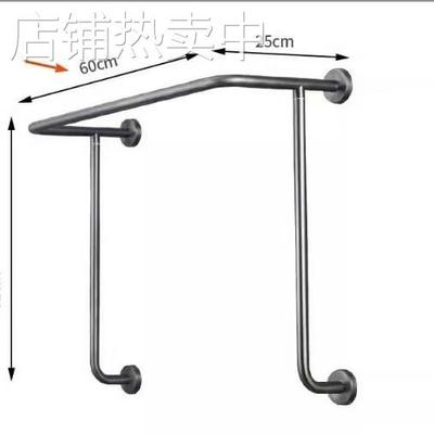 不锈钢挂衣架多功能墙上浴室房间平开门式立式晾衣杆挂墙免打孔