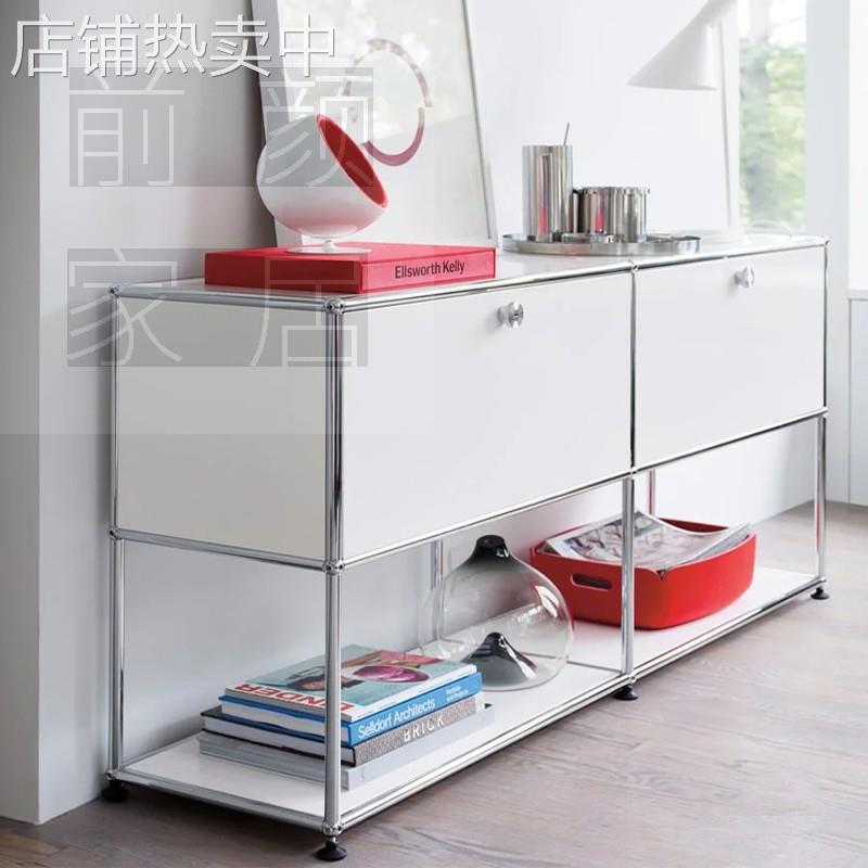 北欧轻奢电视柜落地柜usm边柜家用客厅模块组合柜装饰柜收纳柜子